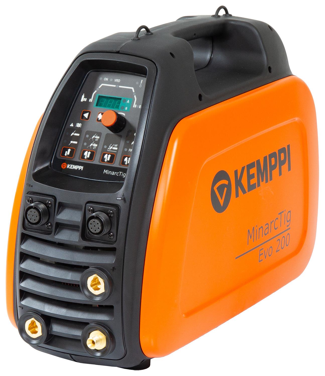 P0640TX  Kemppi MinarcTig EVO 200 with 4m TX225G4 Torch, Earth Cable & Gas Hose